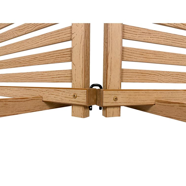 WoodTek Vinyl Slatted Cedar Portable Puppy Fence Kit (22in H x 44in W)